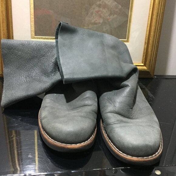 ROOTS BOOTS LEATHER SLOUCH / FOLD OVER  BOOTS SIZE 9 - Picture 4 of 11